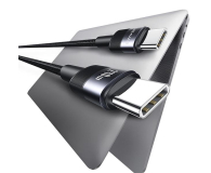 USAMS Kabel pleciony 240W USB-C/USB-C 1,2m stalowy - 1569087 - zdjęcie 4